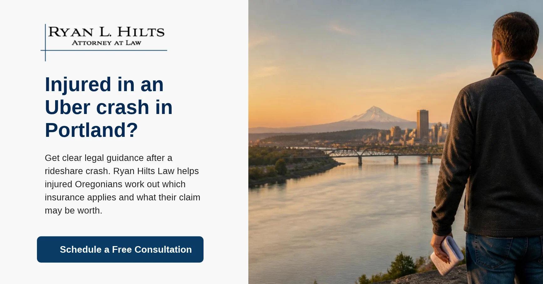 Ryan Hilts Law helps people injured in Portland rideshare crashes.